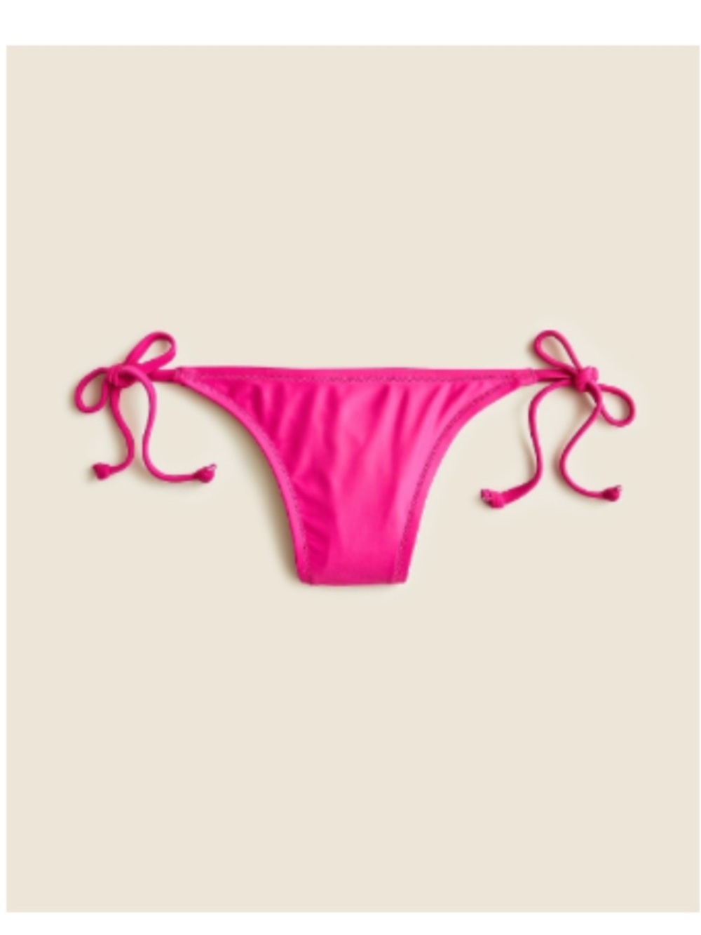 J. Crew Fuchsia Tie-Side Bikini Bottom